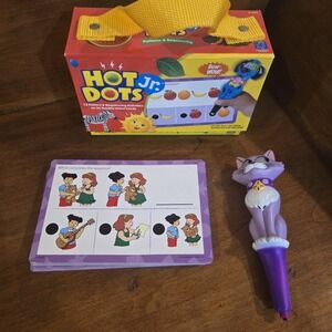 Hot Dots Jr. Patterns And Sequencing Cards Plus Talking Teaching Kitty Pen